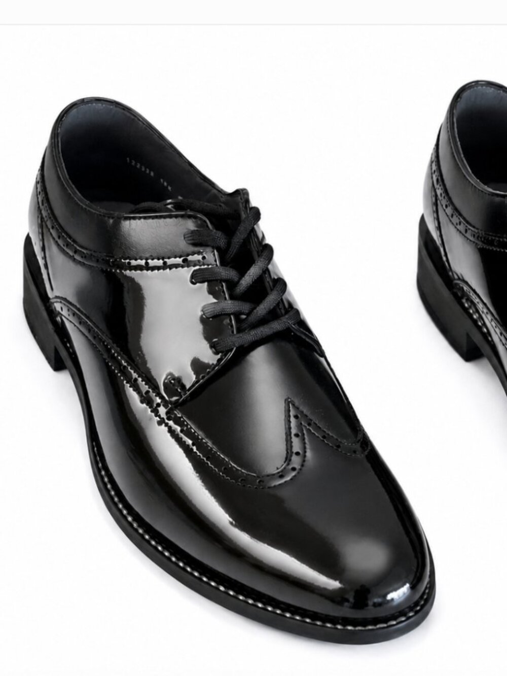 Stacy Baldwin Patent Leather Wingtip Tuxedo/Dress Shoes